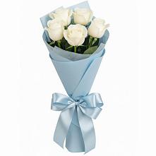 Букет 5 Белых роз Проуд #REPLACE_PRED# Щеглово