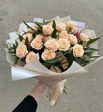 Букет Кремовые розы Латте в Щеглово