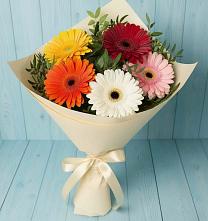 Букет цветов из:  Герберы #REPLACE_PRED# Щеглово