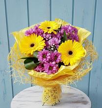 Букет цветов из:  Хризантемы и Герберы в Щеглово