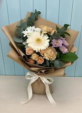 Букет цветов из:  Герберы и Хризантемы в Щеглово
