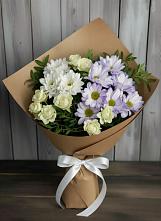 Букет цветов из:  Хризантемы и Розы в Щеглово
