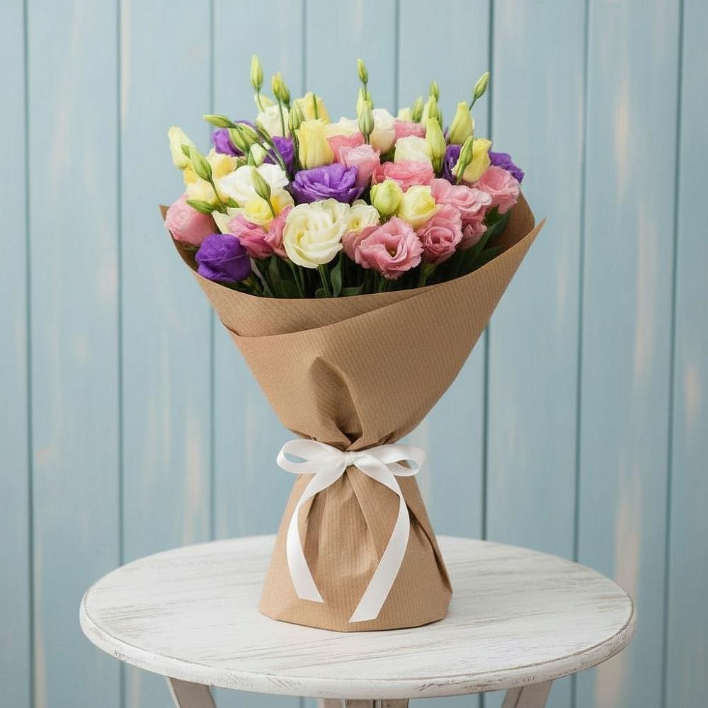 Букет цветов из: Лизиантусы в Щеглово