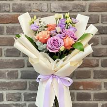 Букет цветов из:  Лизиантусы и Розы #REPLACE_PRED# Щеглово