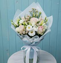 Букет цветов из:  Розы и Лизиантусы #REPLACE_PRED# Щеглово