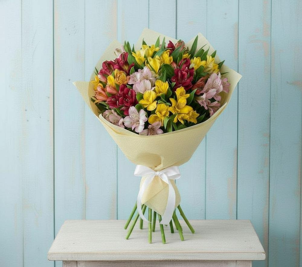 Букет цветов из: Альстромерии в Щеглово