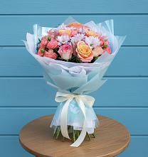 Букет цветов из:  Хризантемы и Розы #REPLACE_PRED# Щеглово