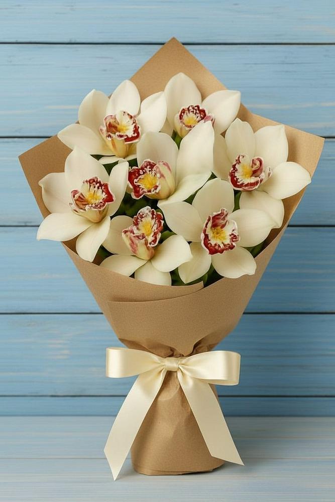 Букет цветов из: Орхидеи и Розы в Щеглово