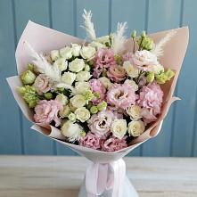 Букет цветов из:  Альстромерии и Розы в Щеглово
