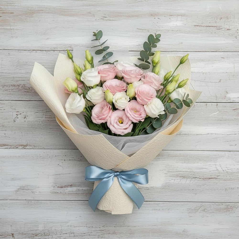 Букет цветов из: Лизиантусы в Щеглово